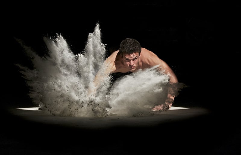 Man Punching the Ground