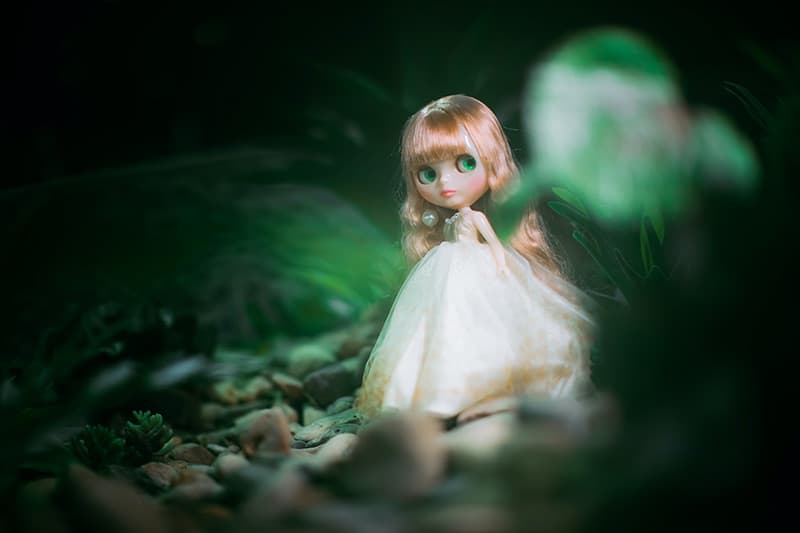 A creepy doll